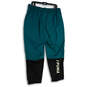 NWT Mens Green Black Elastic Waist Drawstring Pockets Pull-On Sweatpants XL image number 2