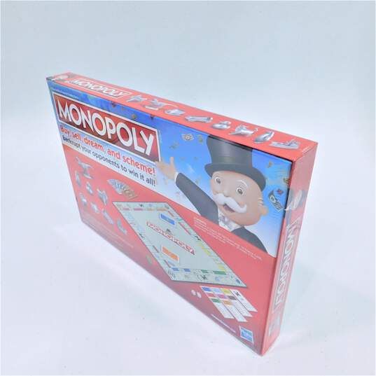 Monopoly Classic Board Game By Hasbro SEALED with new tokens image number 3