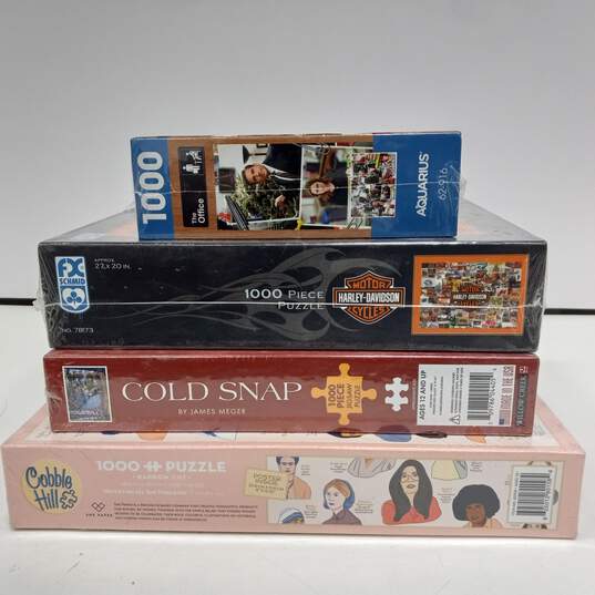 Contemporary Jigsaw Puzzles Assorted 4pc Lot image number 3