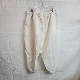 Nike White High Rise Loose Fit Windbreaker Pants WM Size XL NWT alternative image