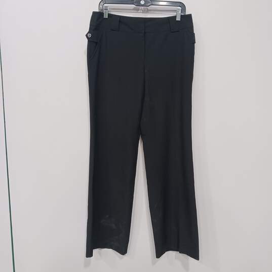 Michel Kors Women's Black Flat Front Dress Pants Size 8 image number 1