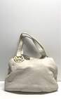 Michael Kors Fulton Beige Pebbled Leather Hobo Tote Bag image number 2