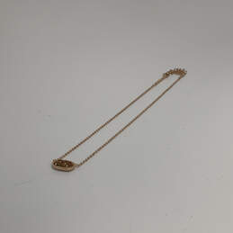 Designer Kendra Scott Gold-Tone Link Chain Pendant Necklace w/ Dust Bag