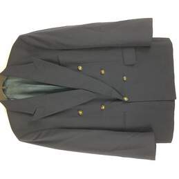 Burberrys Men Blue Button Up Sport Coat Jacket L