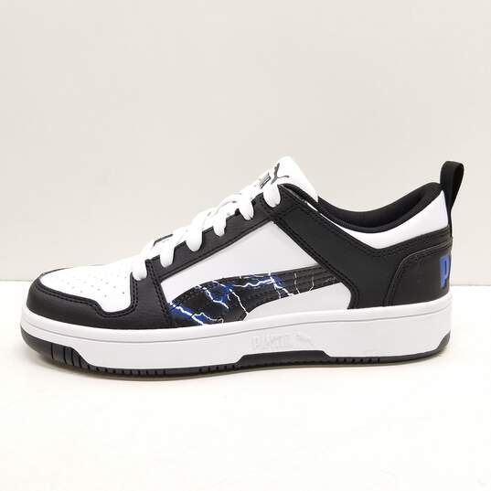Puma Men's Black + White Rebound Layup Low Top Sneakers Sz. 7(NEW) image number 2