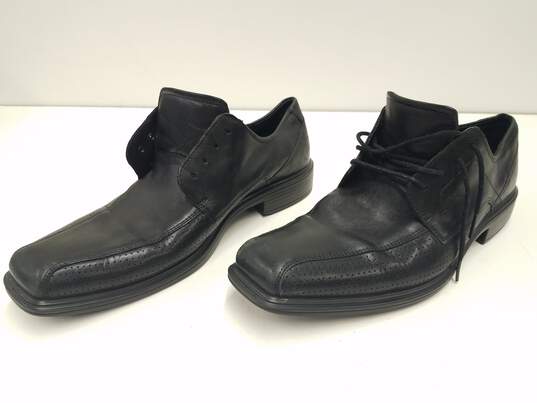 ECCO Black Leather Lace Up Oxford Shoes Men's Size 44 image number 1