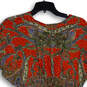 NWT Womens Multicolor Paisley Cap Sleeve V-Neck Pullover Mini Dress Size XL image number 4