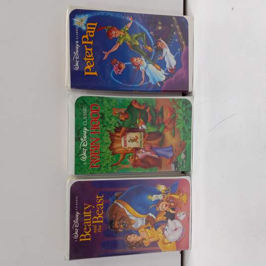 Bundle Of 3 Assorted Vintage Disney Classics VHS Video Cassette Movies image number 1