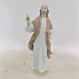 Retired Lladro Jesus The Holy Teacher 5934 Glazed Porcelain 13in. Figurine