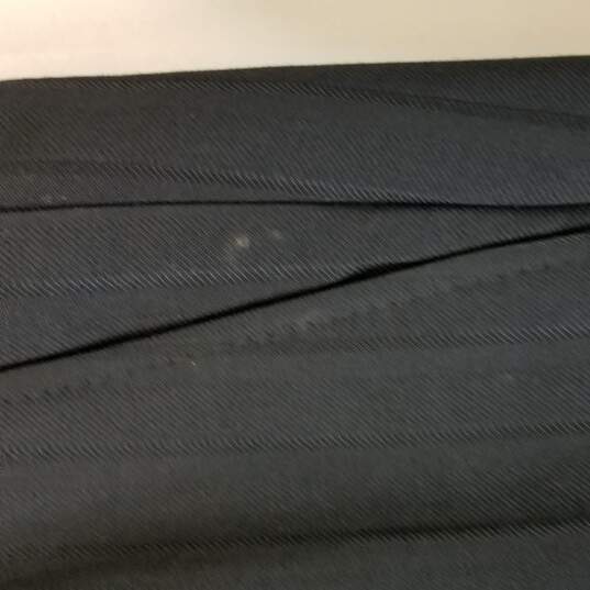 Sergio Valentino Men Black Pinstripe Super 150 Suit Jacket Sport Coat Dress Pants L image number 7