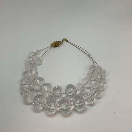 Designer Joan Rivers Gold-Tone Rondelle Shape Beaded Statement Necklace image number 3