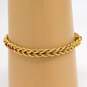Vintage 14K Yellow Gold Ruby Double Rope Chain Bracelet 11.5g image number 7
