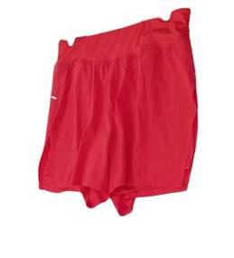 Womens Peach Elastic Waist Activewear Athletic Shorts Size Medium alternative image
