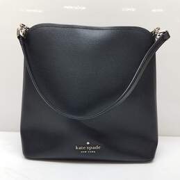 Kate Spade Darcy Black Pebbled Leather Bucket Bag