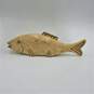 VTG Maitland Smith Beige & Cream Brass Trim Carp Fish Art Sculpture image number 4