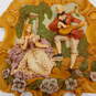 Vintage  Ceramic  3D Wall Decor Man and Woman in Garden image number 3