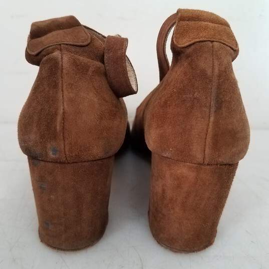 Briolettes Light Brown Suede Leather Pumps Heels Women Sz 5.5B image number 5
