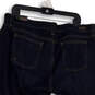 NWT Womens Blue Denim Medium Wash Cuffed Straight Leg Jeans Size 18 W image number 4