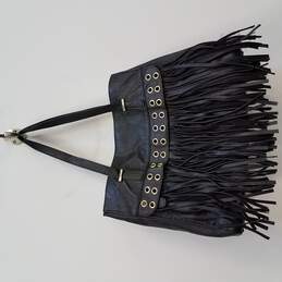 Steve Madden Black Tote Bag Faux Leather alternative image