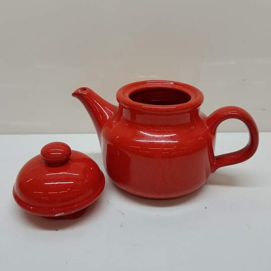Vintage Waechtersbach Red Teapot W/Lid image number 1