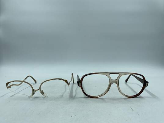 Assorted Multi 70s Vtg Eyeglass Frame Bundle image number 2