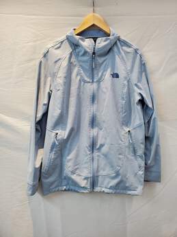 The North Face Full Zip Long Sleeve Light Blue Windwall Jacket Size XL