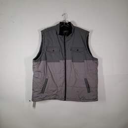 NWT Mens Chest Pockets Mock Neck Sleeveless Full-Zip Puffer Vest Size 5XL