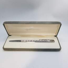 Hallmark Branded Silver Tone Blue Ballpoint Pen Vintage 18.0g