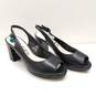 Anne Klein Akmara Black Slingback Peep Toe Heels Women's Size 7.5 image number 3