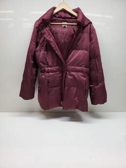 J.Jill Magenta Puffer jacket Size M