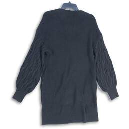 NWT New York & Company Womens Black Knitted Full-Zip Cardigan Sweater Size M alternative image