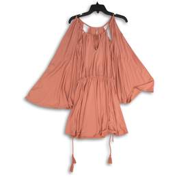 Free People Womens The High Road Pink Cutout Bell Sleeve Mini Dress Size XS