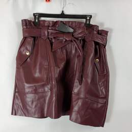 Marc New York Women Purple Mini Skirt NWT sz XL
