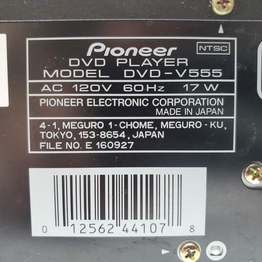 Pioneer DVD Karaoke Player DVD-V555 For Parts/Repair image number 3