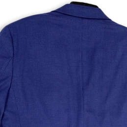 Womens Blue Notch Lapel Pockets Single Breasted Two Button Blazer Sz 12/14 alternative image