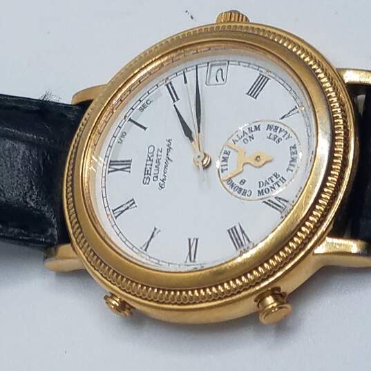Buy the Seiko 6M25-7029 Rare Chronograph Quartz Watch | GoodwillFinds