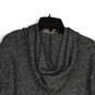 Womens Gray Heather Long Sleeve Drawstring Cropped Pullover Hoodie Size M image number 4