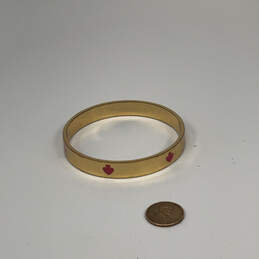 Designer Kate Spade Gold-Tone Red Enamel Stackable Bangle Bracelet With Bag alternative image