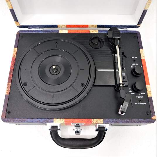 Victrola Journey Bluetooth Portable Suitcase Turntable Record Player (UK Flag) image number 3
