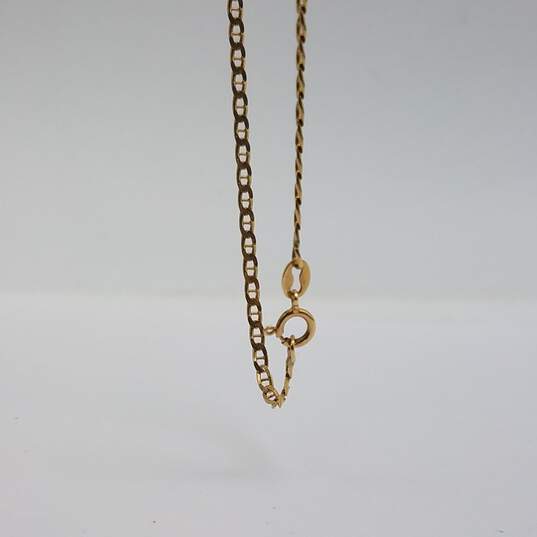 14k Gold 16 Diamond Heart Pendant Necklace 4.8g image number 4