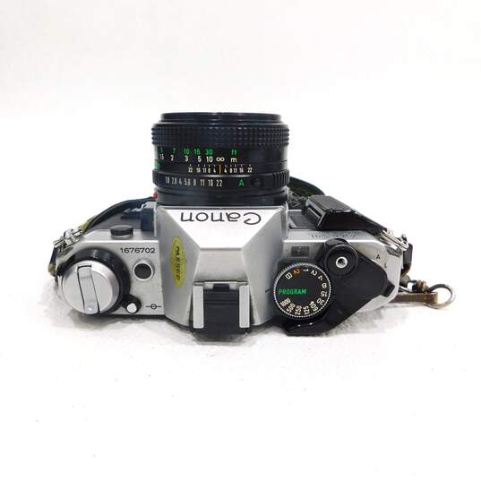 Canon AE-1 Program 35mm Film Camera w/ 3 Lens, Lens Converter, Flash & Bag image number 7