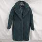 Madewell Long Dark Green Snap Button Overcoat Jacket Size XS image number 1
