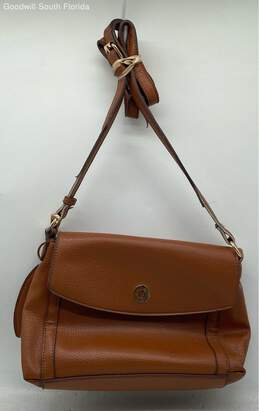 Anne Klein Womens Brown Shoulder Bag