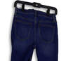 Womens Blue Denim Medium Wash Pockets Regular Fit Skinny Leg Jeans Size 26 image number 4