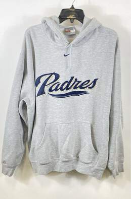 Nike Men Gray Vintage Padres Pullover Hoodie XL