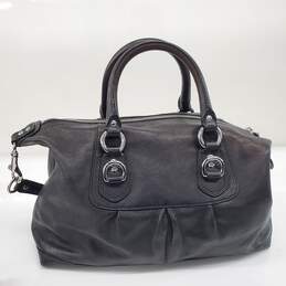 Coach Ashley Black Leather Satchel Hand Bag alternative image