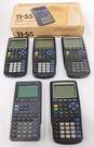 Set of Assorted Texas Instruments Brand Graphing Calculators (6) image number 1