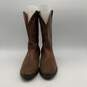 Laredo Mens Brown Leather Mid Calf Pull On Cowboy Western Boots Size 10.5E image number 1