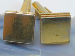 Christian Dior Gold Tone Layered Square Cufflinks 11.8g alternative image