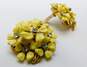 Vintage Weiss & Fashion Floral Pastel Beaded Necklace Clip On Earrings & Brooch 130.8g image number 2
